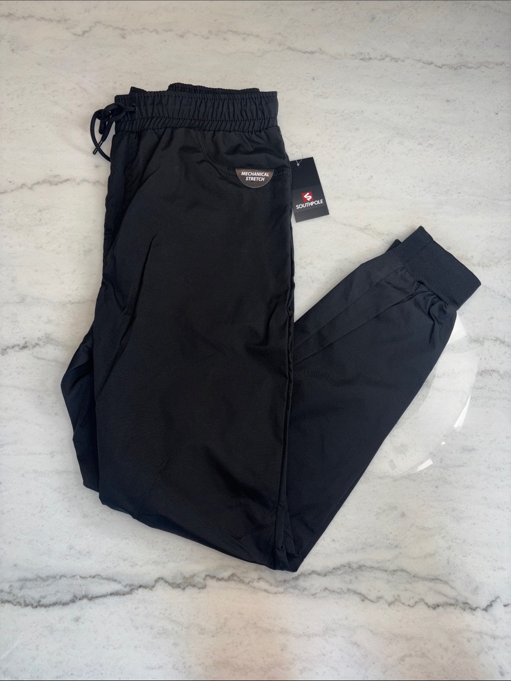Southpole Men's Basic Active Cargo Jogger Pants 23131-3410 LARGE BLACK NWT